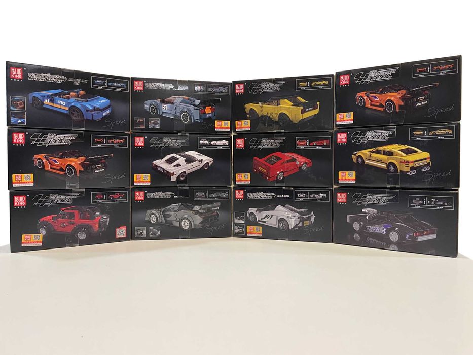 Set constructie, masini sport, jucarii tip lego, Mould King