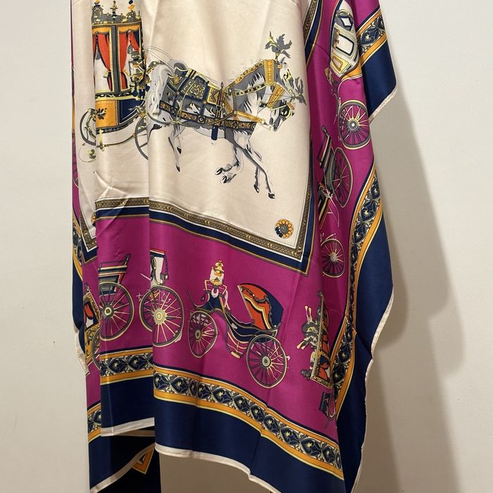 HERMÈS шелковый платок 100% шелк