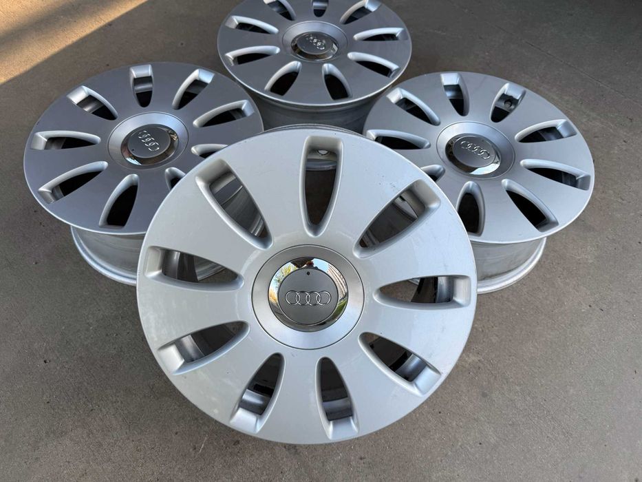 4 бр. оригинални алуминиеви джанти AUDI 16" 5x112 ф57.1, ET42, 7J.