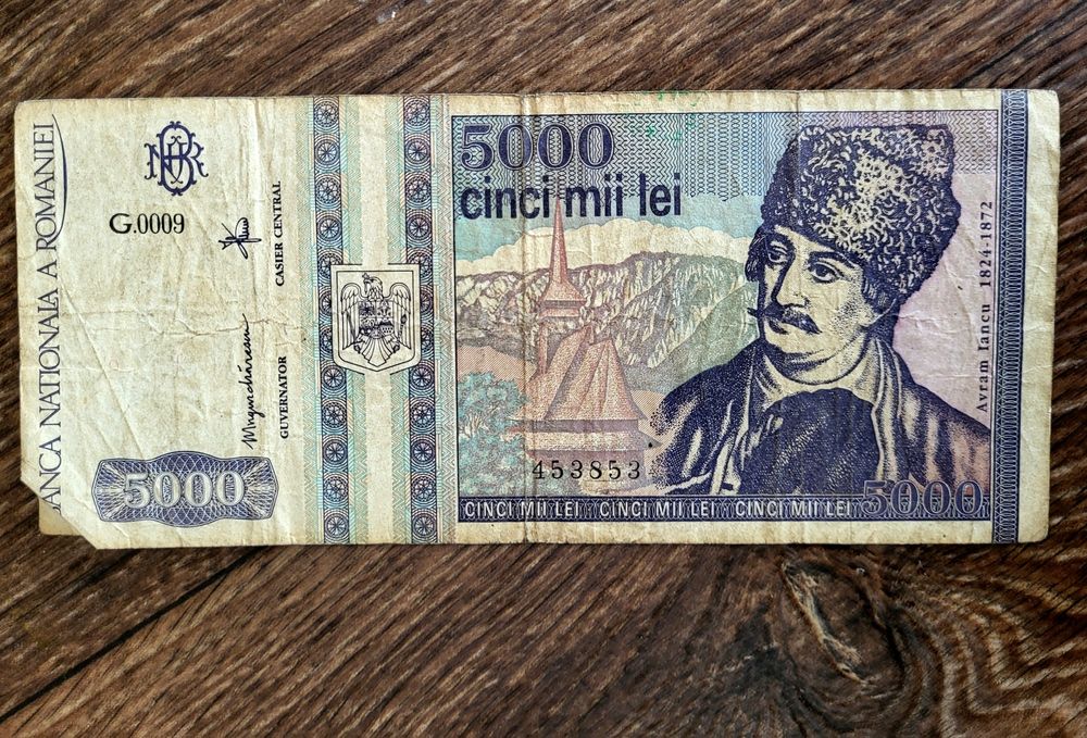 Bancnotă de colectie  Avram Iancu 5000 lei"