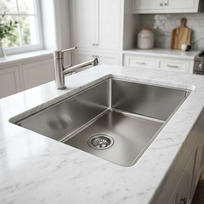 Nerjaveyka Мойка для кухни 2 талик (двойная) нержавейка Sergeli