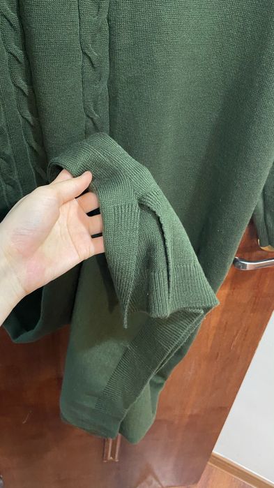 Платье хаки трикотаж