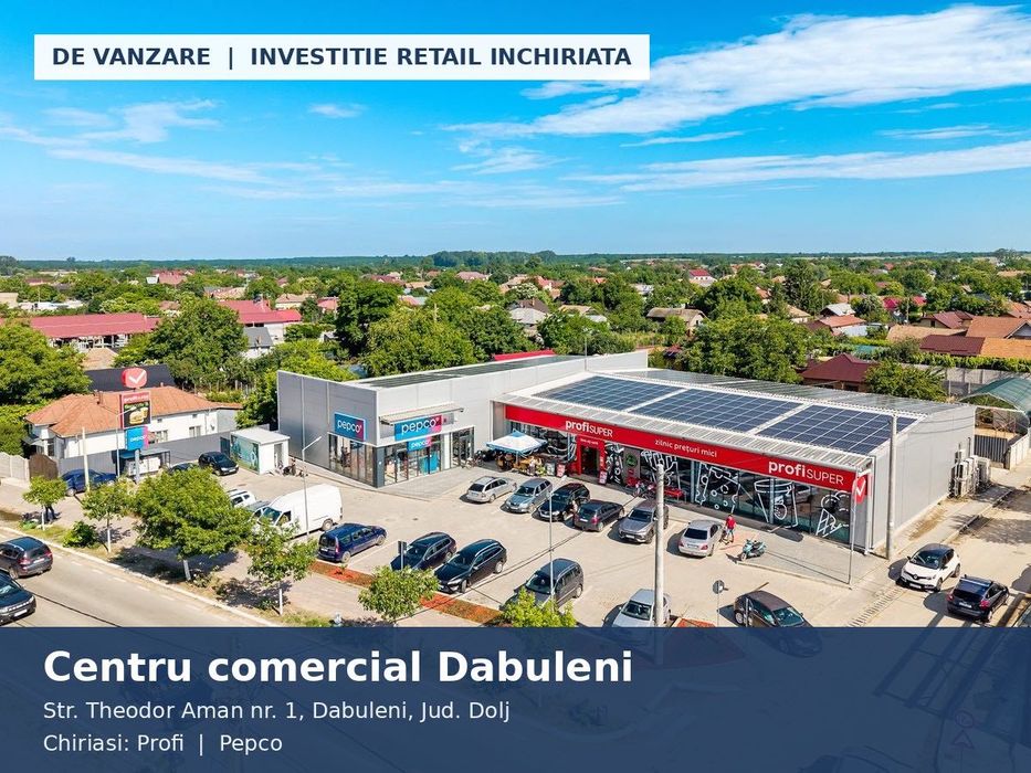 Centru comercial Dabuleni - Profi + Pepco, 100% inchiriat, 1.094 mp