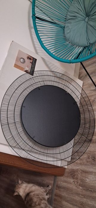 Oglinda rama metalica 80×80 noua