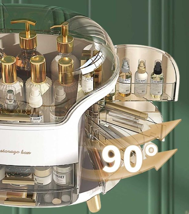 2023 Новый органайзер для хранения косметики, портативный пылезащитный