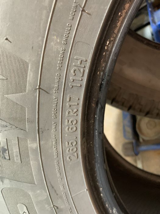 Шины летние 265/65/17