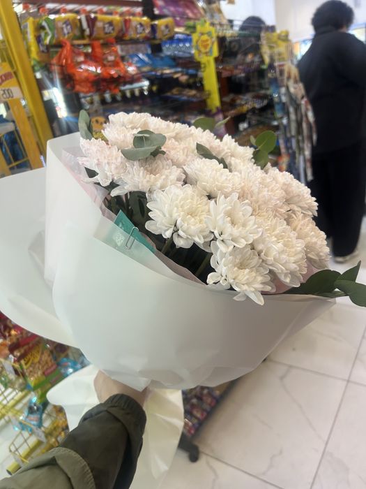Букет цветов хразантемы