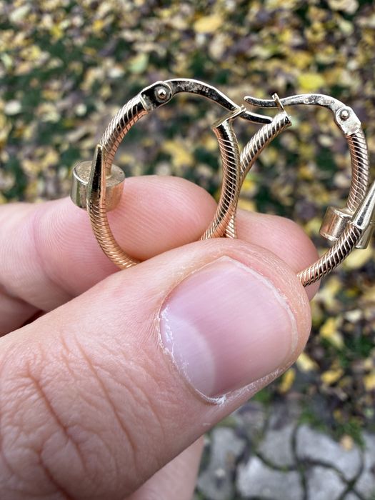 Cercei aur 14 karate model Tiffany noi