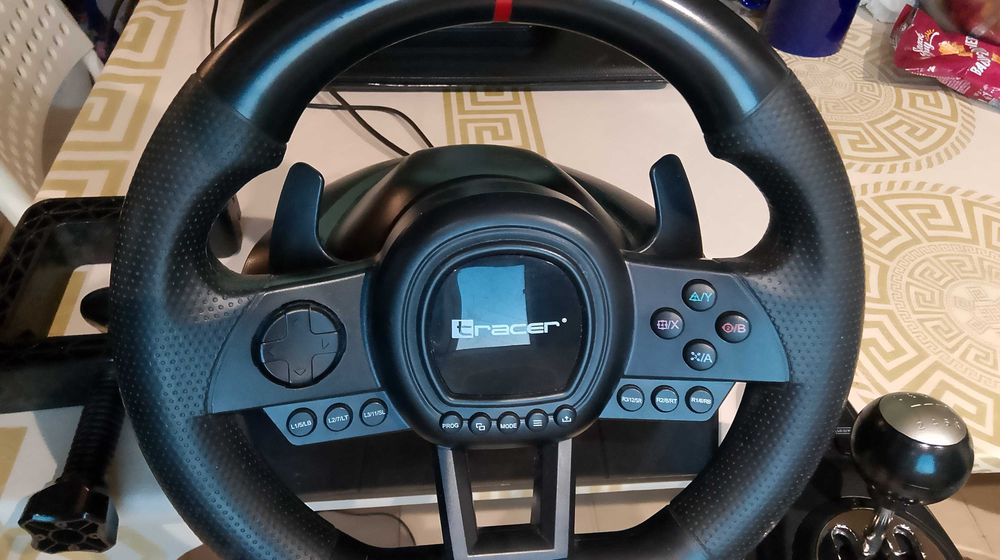 Геймърски волан SimRacer, TRACER, 270°, съвместим PC/PS3/PS4/PS5/Xbox One/X360/Switch