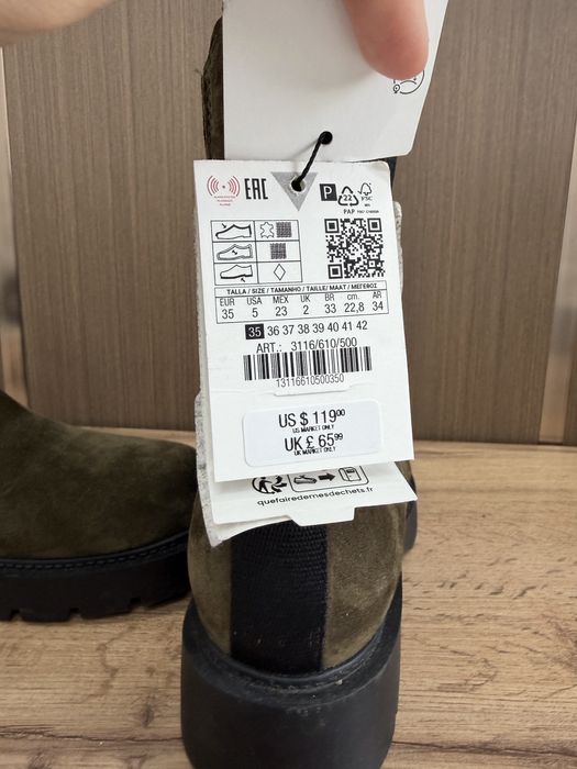 Ботинки сапожки замша весна