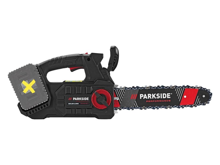 Нова акумулаторна резачка верижен трион Parkside Performance 40V