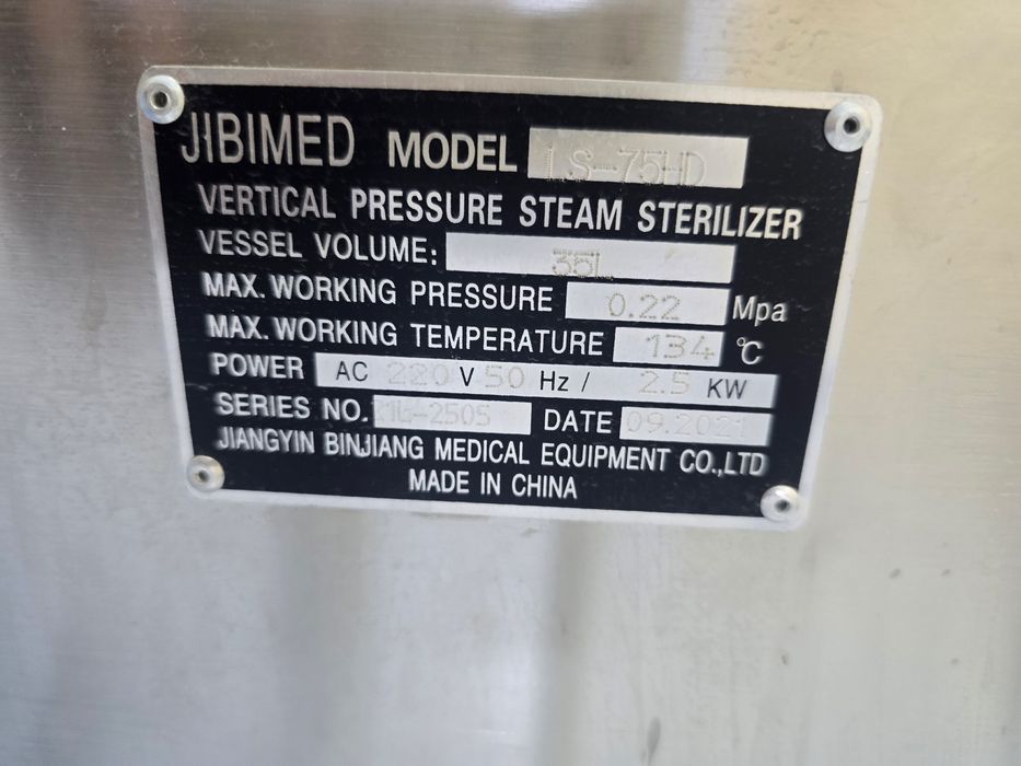 Автоклав Jibimed. китайский с авто режимом