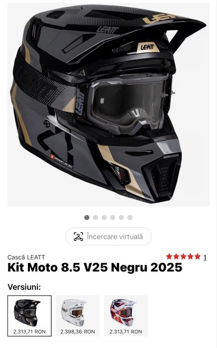 Leatt 8.5 v25 + Goggles
