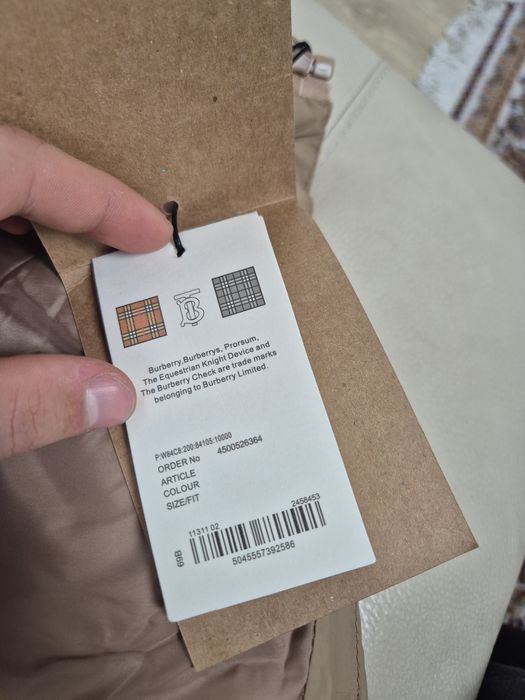 Geaca de iarna Burberry Bej