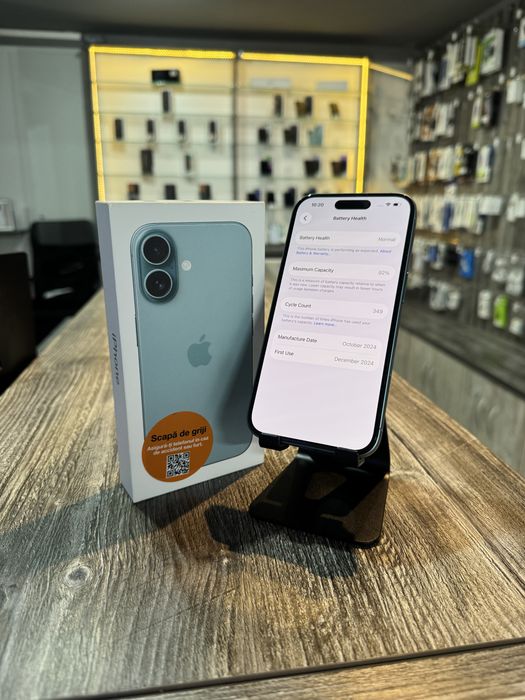 iPhone 16 Teal 128GB 92%