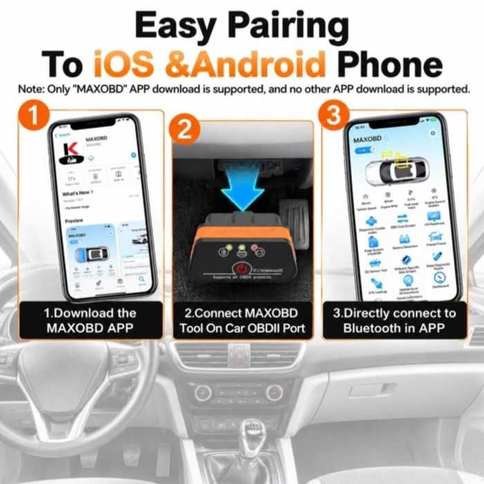 Автодиагностика OBD2 Automat-Скенер iCar 3, Bluetooth 5.2