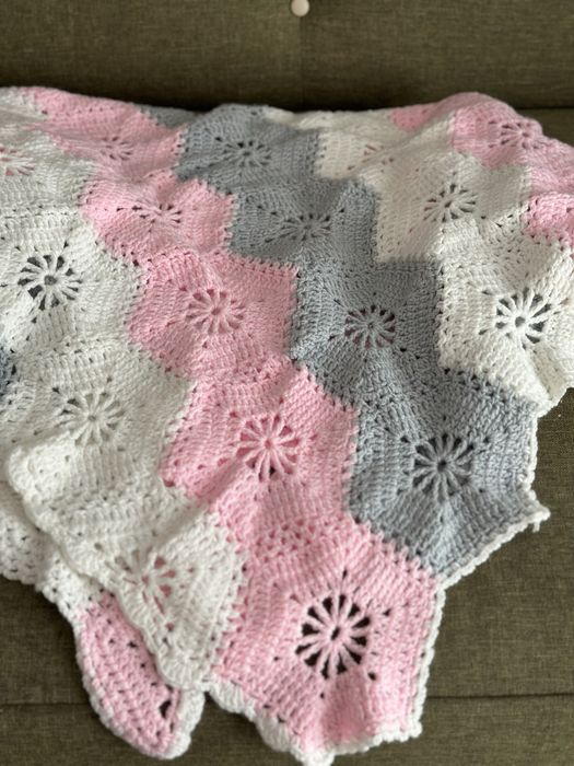 Patura paturica crosetat roZ