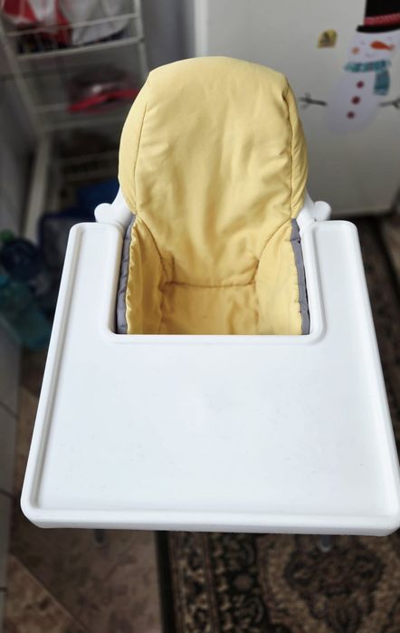 Scaun de masa cu husa pentru copii 1-3 ani