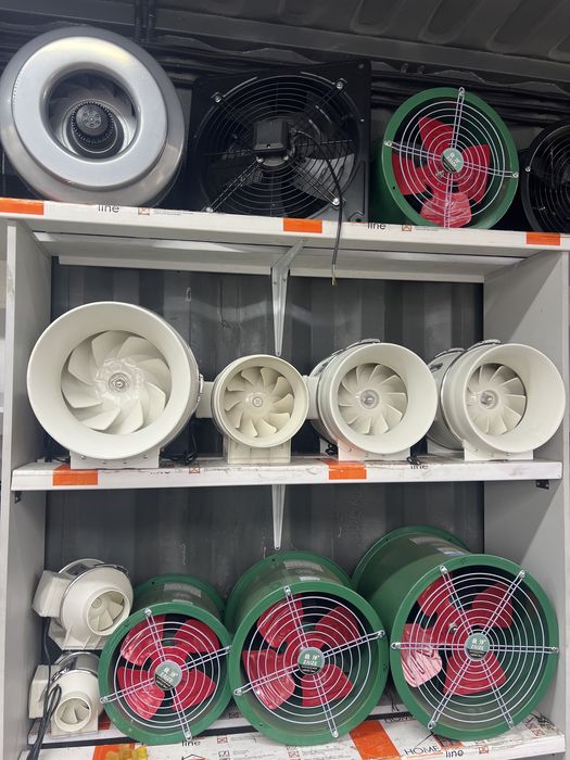 Вентиляторы канальные, осевые, радиальные