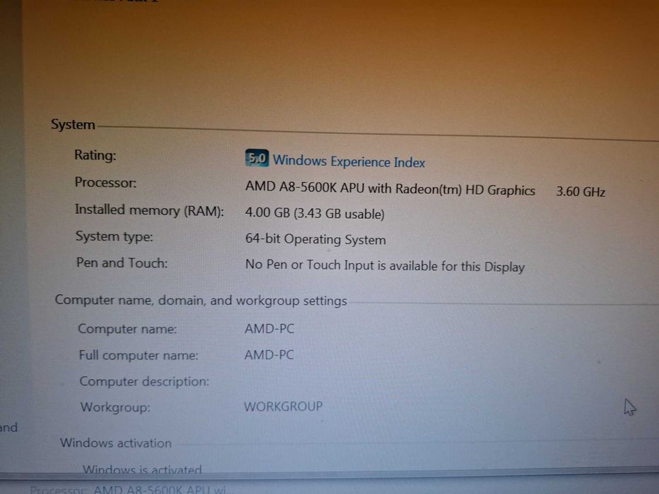 PC cu Monitor LG 21.5 inchi 16:9