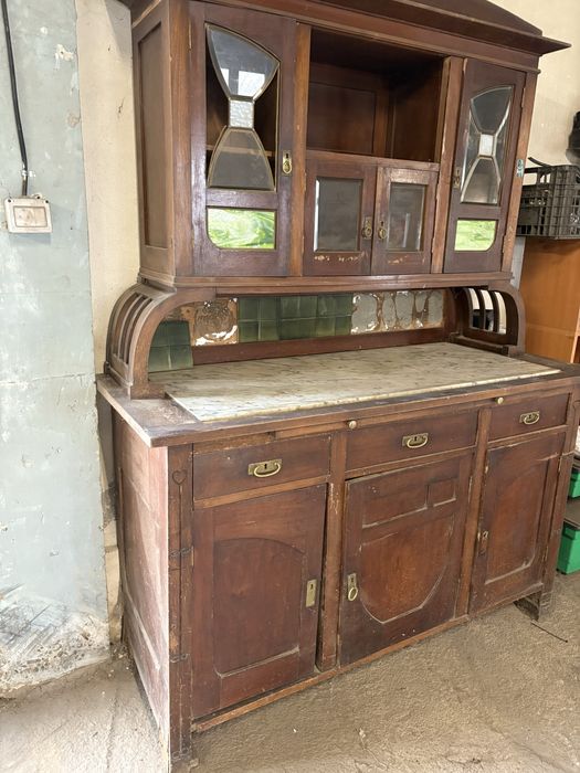 Dulap vechi placa marmura sticla murano