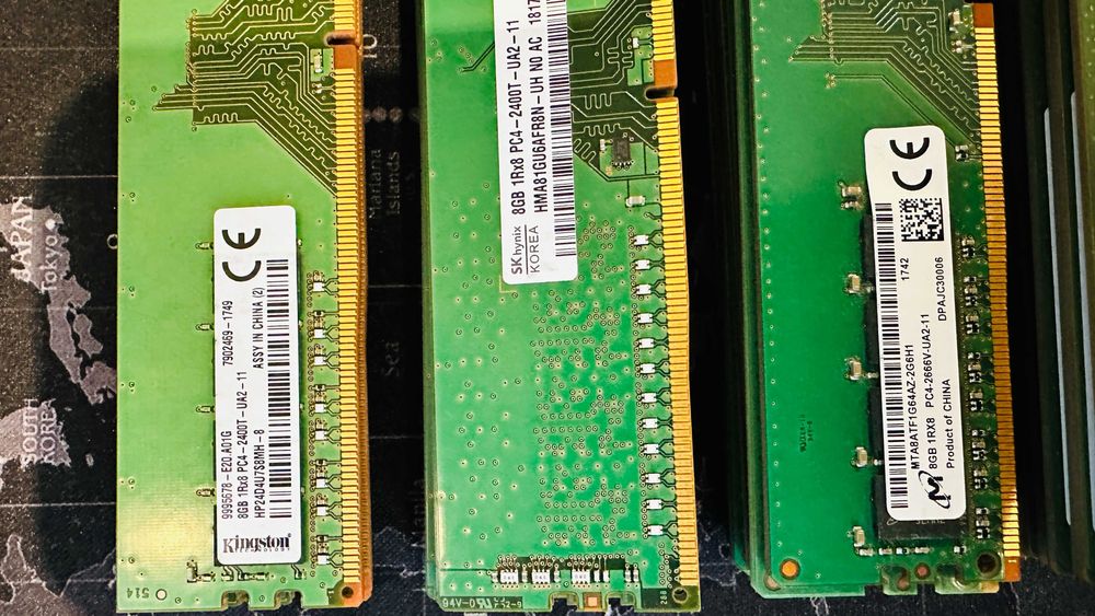 Memorii DDR4 8GB 2400MHz 2666MHz Samsung Micron SK Hynix Kingston