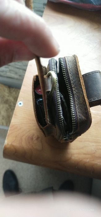 Сумка подвесная кожаная