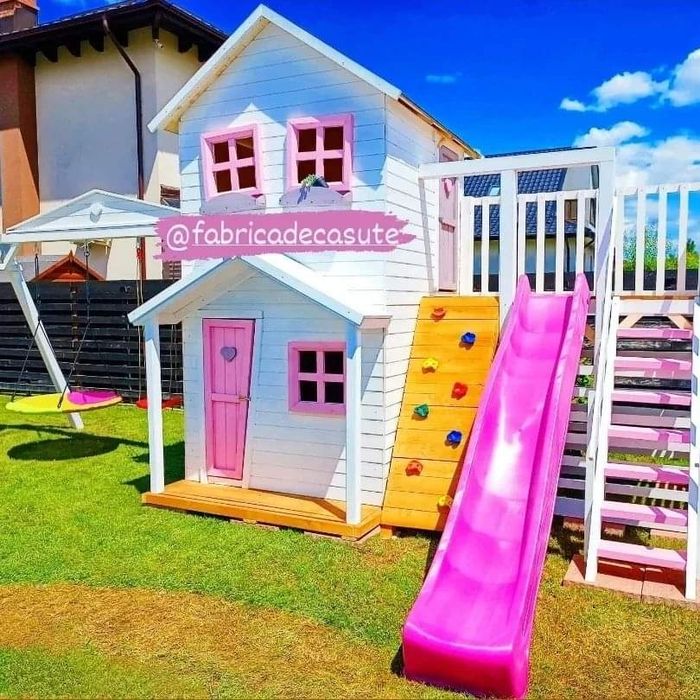 Loc de joaca, Casute copii, Casute gradina, Tobogan