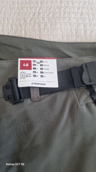 Quechua-48 размер мъжки промазан панталон зелен