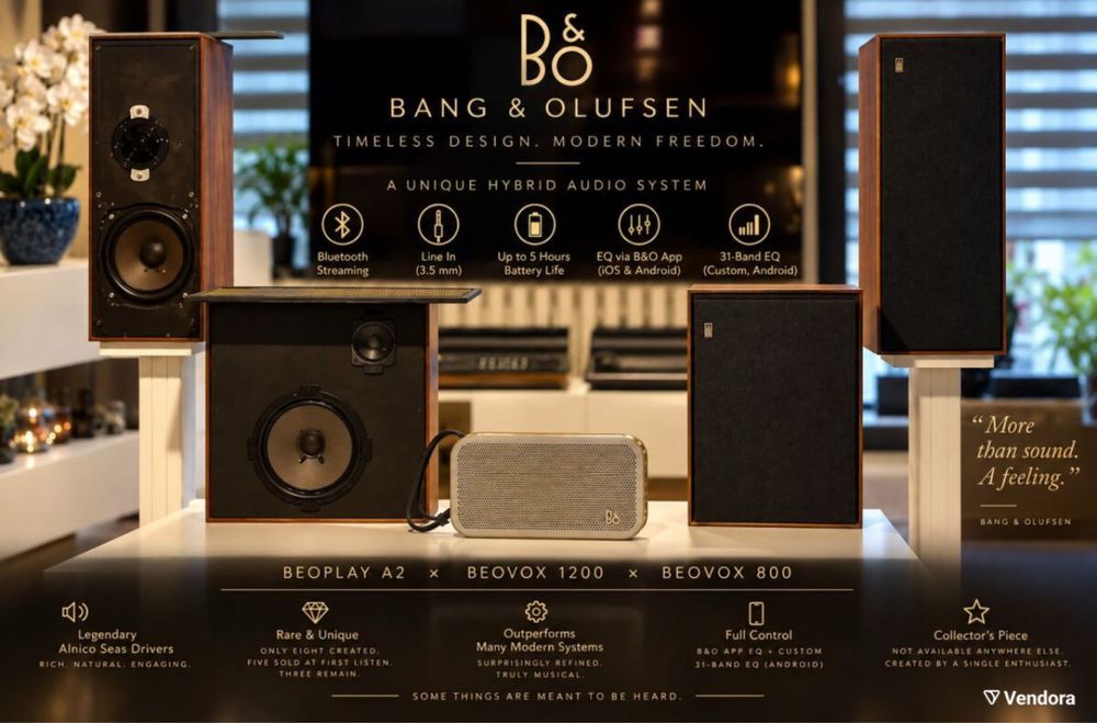 Bang & Olufsen Hybrid Beoplay A2, Beovox 1200 & 800 Alnico Seas HiFi