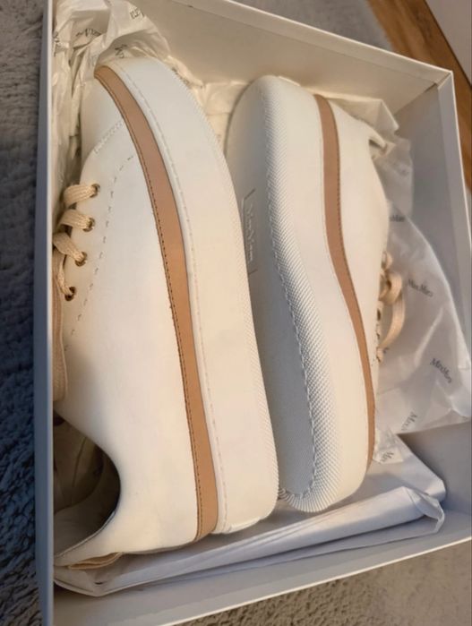 Max Mara Sneakers Tuner alb, noi, 38 1/2
