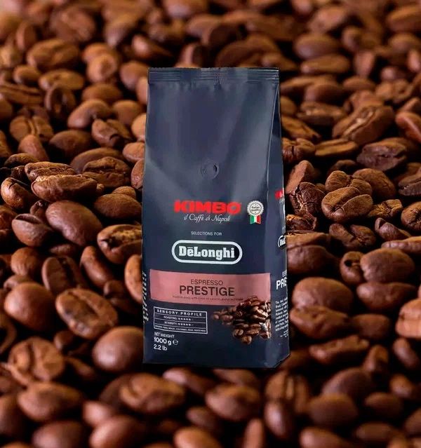 Кофе в зернах DeLonghi Classico, 50% арабика, 50% робуста, темная
