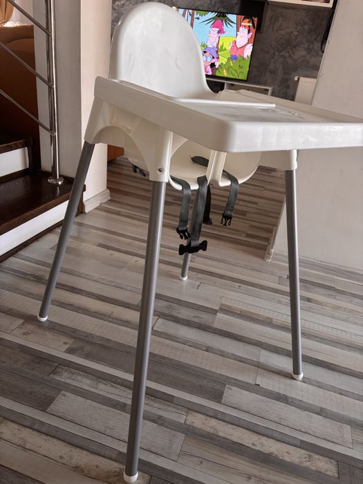 scaun înalt de masă bebe IKEA Antilop si tava