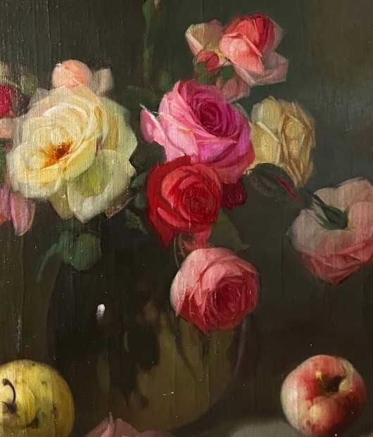 Tablou f VECHI, ulei/panza, Sidelszki Lajos, pictor cotat, 80x60cm+R