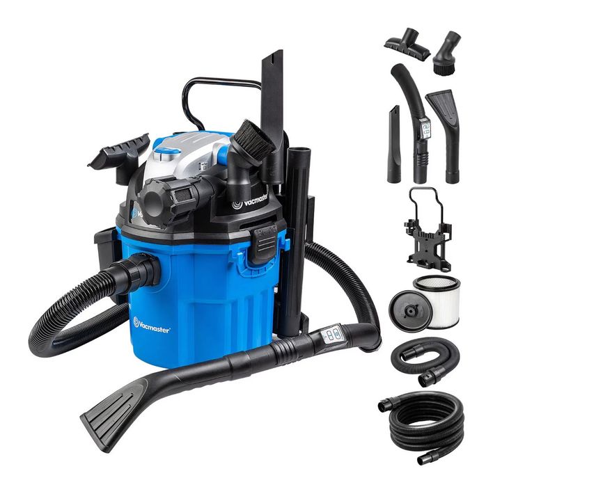 Прахосмукачка за мокро и сухо почистване Vacmaster 1500W, 18L, функция за издухване, за дома, многоцветна