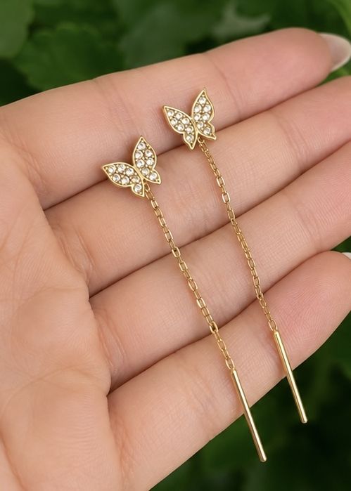 Set aur 14K cu fluturi