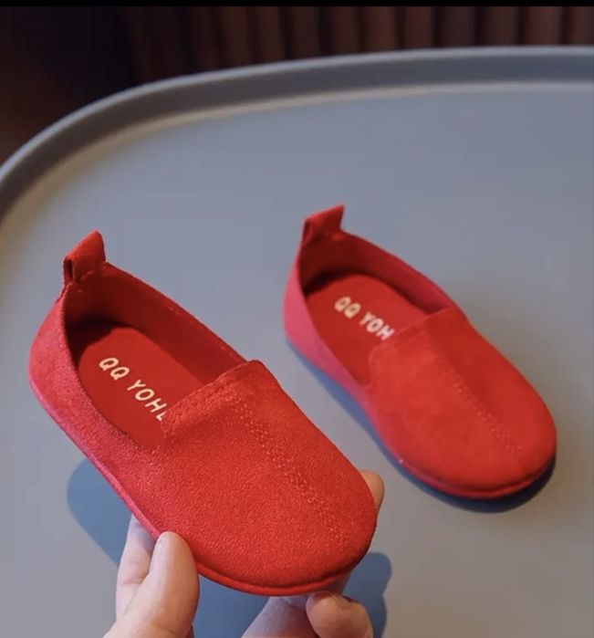 Туфли детские красные р23 (14 см)