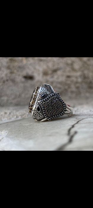 Печатка мужская серебро 925