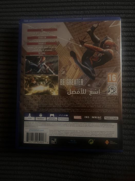 Диск spider-man на пс4