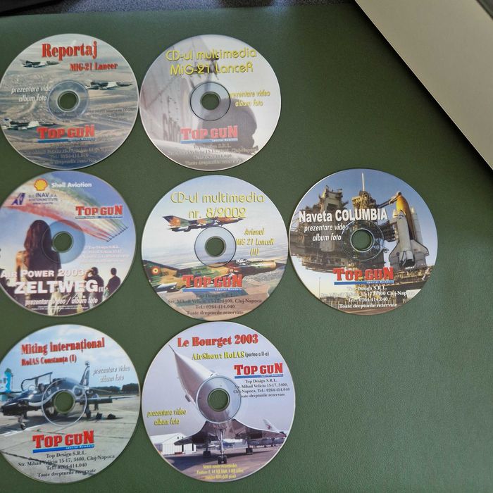Lot 16 CD-uri Multimedia Revista Top Gun Special România