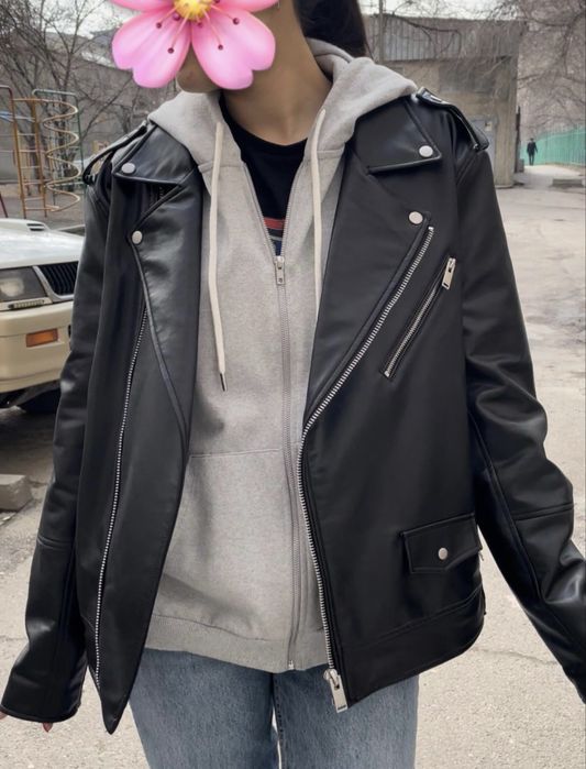 Кожаная куртка Zara one size