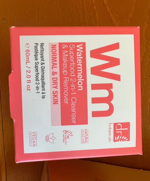 Почистващ измивен гел и дегримьор Watermelon Superfood Dr Botanicals