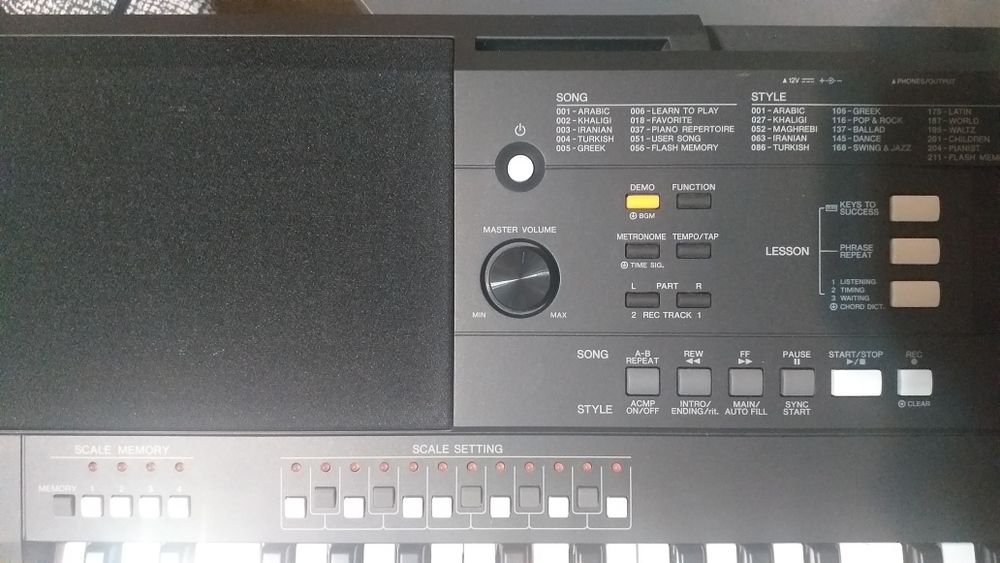 Orga pian Yamaha psr A350 noua