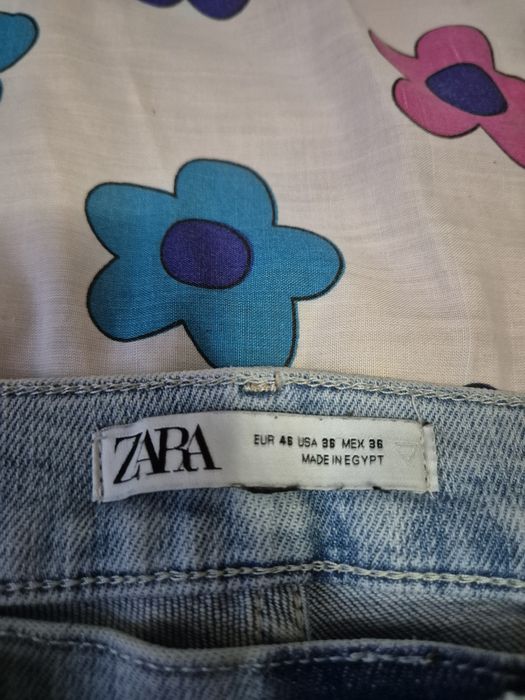 Blugi albaștri, Zara mărimea 46,foarte puțin folosit