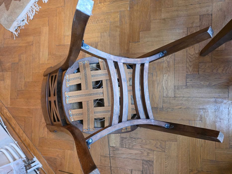 Set Sufragerie de Lux (Anii '50): Masă Extensibilă + 6 Scaune Tapițate – Stare Impecabilă