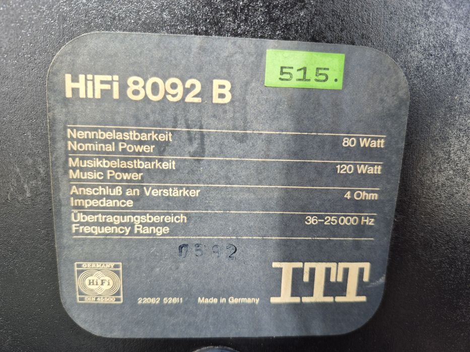 Boxe ITT Hifi 8092 B