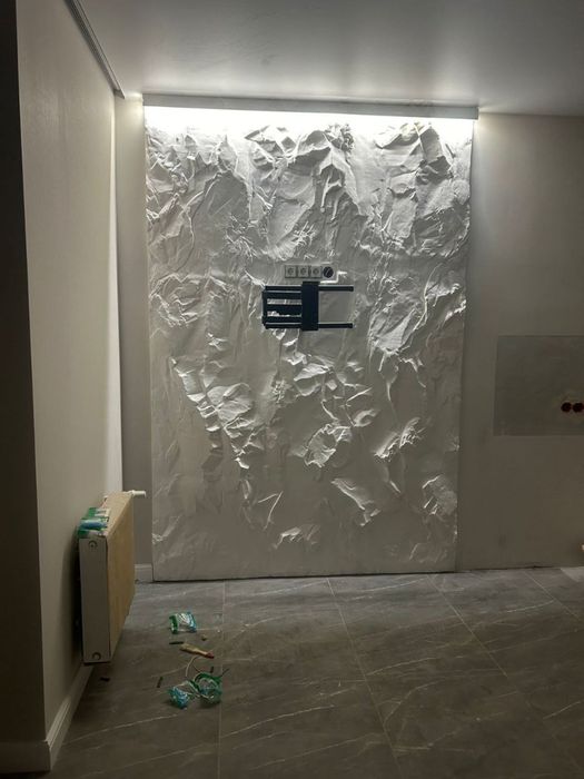 Гипсовый 3д панель Скала | skala | имитация скалы | 3d panel | decor