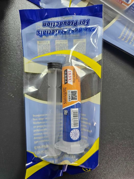 Паста тинол флюс MECHANIC XG-50 за запояване на SMD BGA елементи 35г