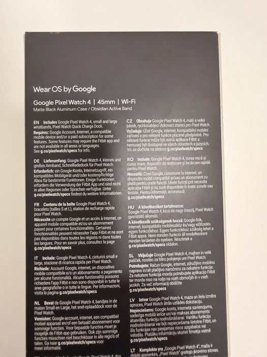 Google Pixel Watch 4 45mm Bluetooth/Wi-Fi - Obsidian