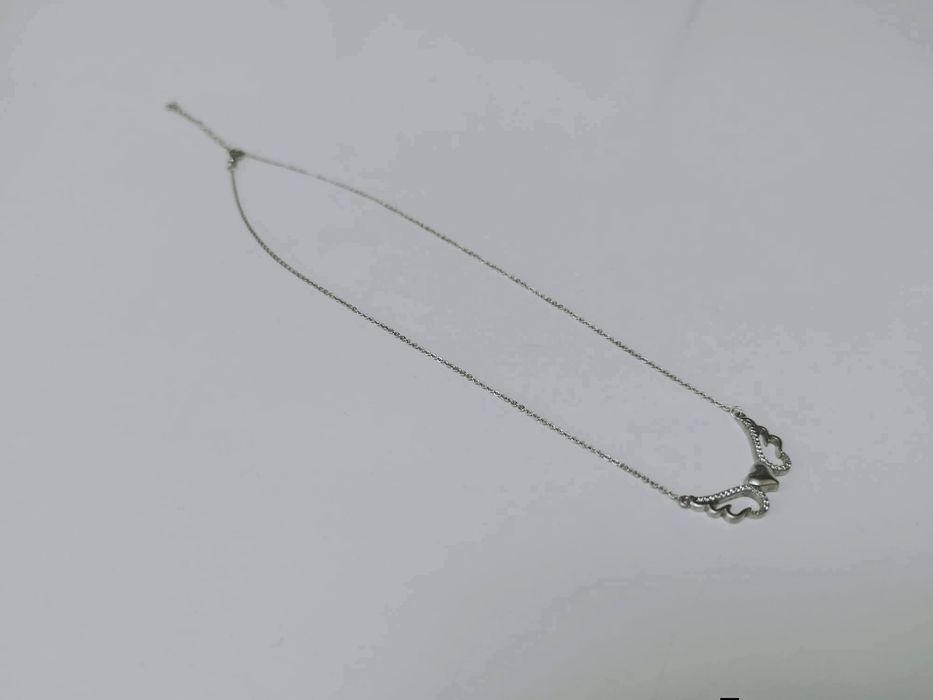 Colier/lant din argint de 925, Briju, cu pandantiv aripi de inger